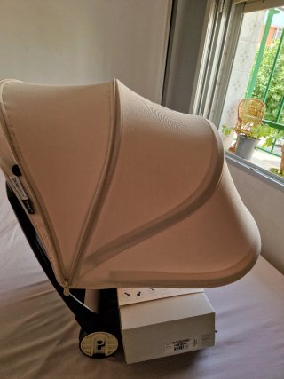 Capota Bugaboo Bee 3 Blanco Off-White Extensible