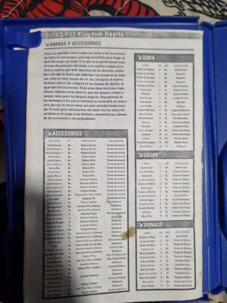 Kingdom Hearts PS2 Español con manual