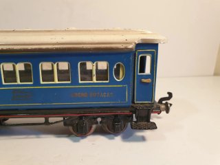 Vagón de tren hojalata azul PAYA