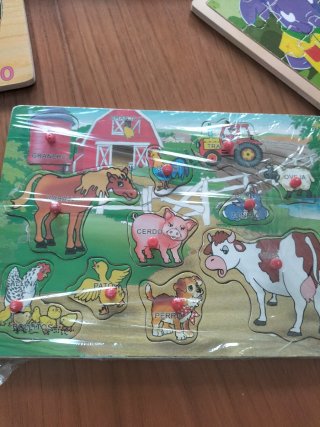 Lote 4 Puzzles Madera Educativos