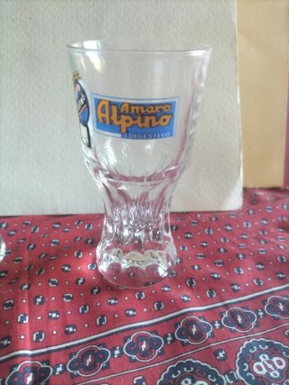 W 33. 04 Bicchieri pubblicitari vintage da collez.