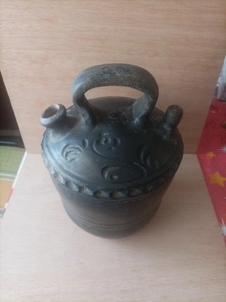 Botijo cerámica negro Verdú Roca Caus