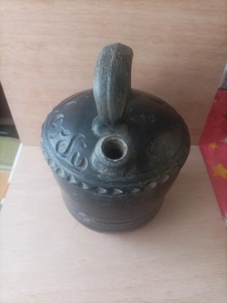 Botijo cerámica negro Verdú Roca Caus