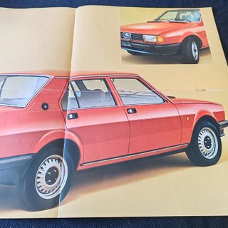 Panfleto Alfa Romeo Giulietta 2.0 de 1980
