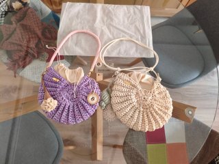 Bolso caracola crochet