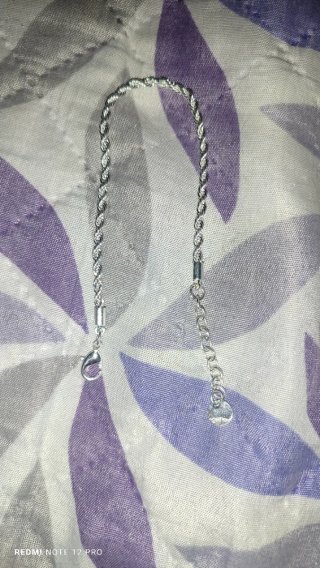 Pulsera de plata trenzada