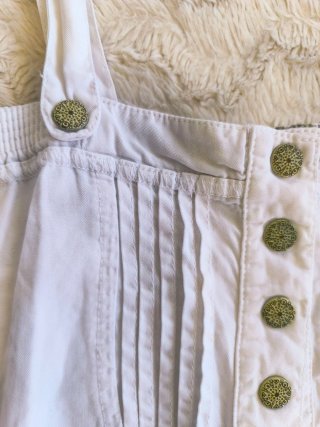 Mono corto blanco verano Bershka S