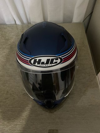 Casco Moto HJC Azul Policarbonato