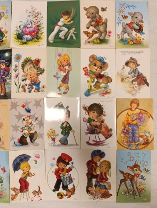 Lote Postales Vintage Vernet María Rosa etc