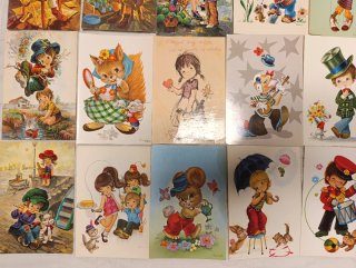 Lote Postales Vintage Vernet María Rosa etc