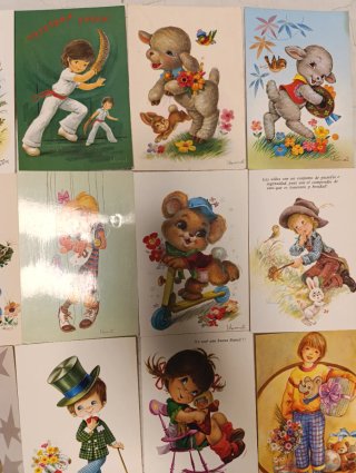 Lote Postales Vintage Vernet María Rosa etc
