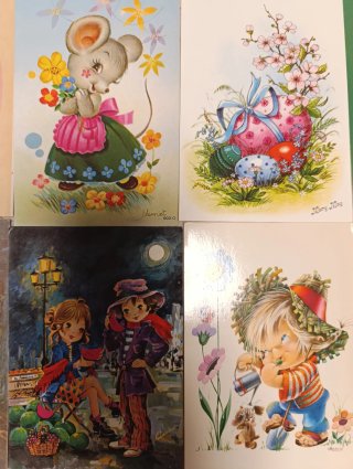 Lote Postales Vintage Vernet María Rosa etc