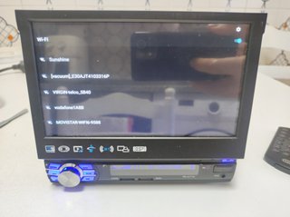 Radio coche 1 Din Android 7 pulgadas retráctil GPS