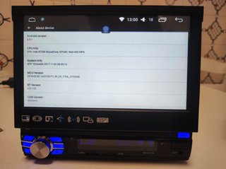 Radio coche 1 Din Android 7 pulgadas retráctil GPS