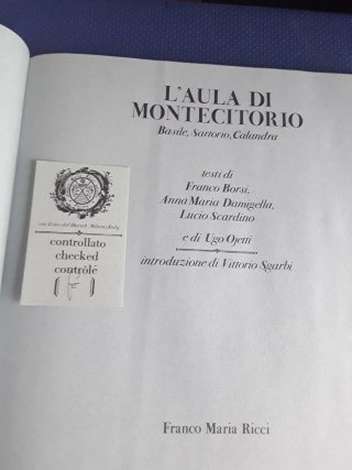 L'Aula di Montecitorio Franco Maria Ricci 1986