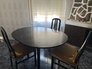 Mesa de comedor redonda extensible