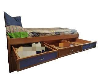 Cama nido con cajones madera