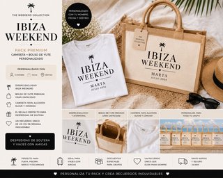 Pack Ibiza Weekend Premium | Camiseta + Bolso yute