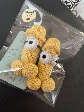 Portachiavi Minions uncinetto fatti a mano