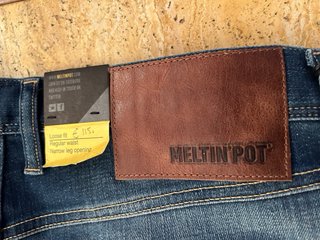 Meltin Pot Jeans Nuovi con Tasche a Taglio