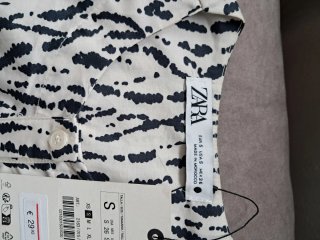 Vestido Zara estampado cebra