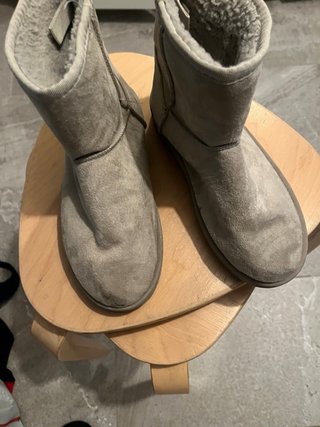 Botas de invierno calentitas beige/gris