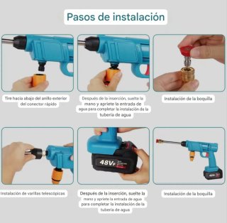 Hidrolimpiadora Inalambrica Batería 12000mAh