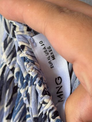 Vestido Mango Verano Estampado Talla XL