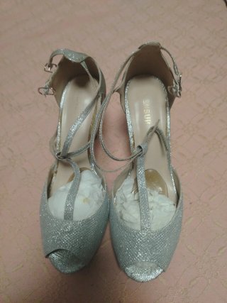 Sandalias doradas y plateadas mujer