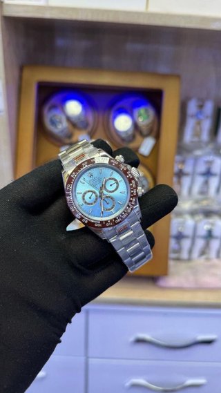 Reloj Rolex Daytona Azul Plata