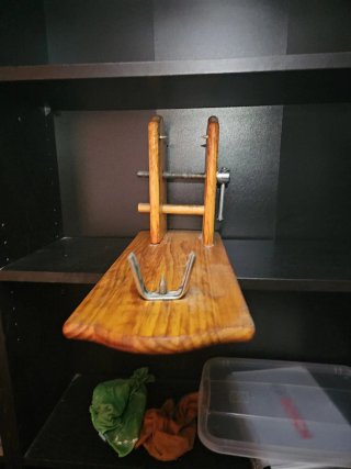 Jamonero madera inoxidable