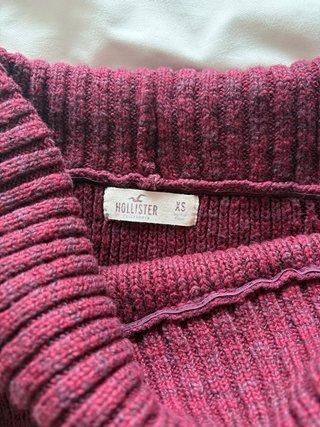 Jersey hombros descubiertos rojo/granate