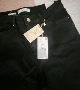 Pantalón vaquero Mango Skinny Negro