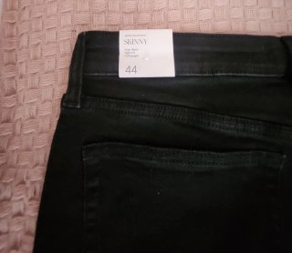 Pantalón vaquero Mango Skinny Negro