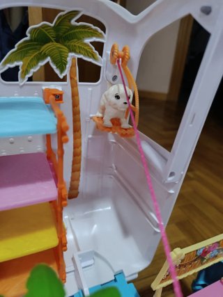 Barbie Coche Parque Juegos Perritos