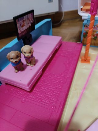 Barbie Coche Parque Juegos Perritos