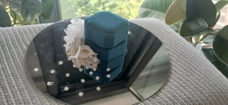 Jollero para boda azul y blanco