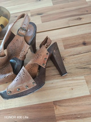 Sandalias Maripaz Cuero Talla 38