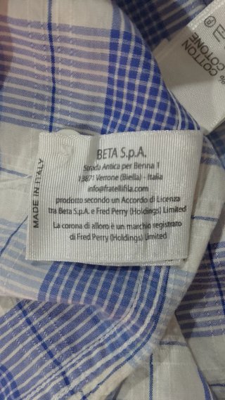 Camicia donna Fred Perry tg. S a quadri