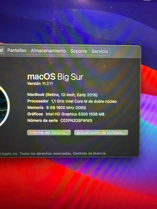 MacBook Retina 12” 2015 Gris Espacial