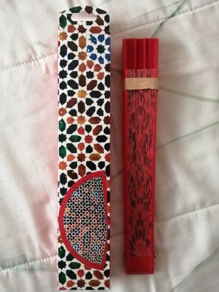 Abanico ligero estampado multicolor