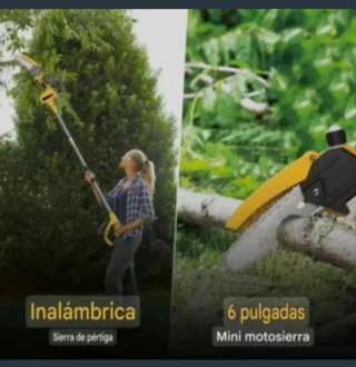 Motosierra Inalámbrica Recargable Telescópica