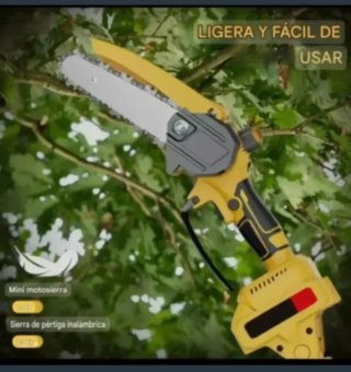 Motosierra Inalámbrica Recargable Telescópica