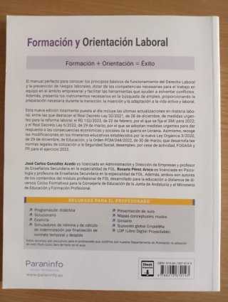 Libro Formación y Orientación Laboral 9ª Edición