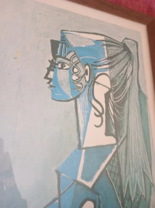Obra de arte Picasso azul