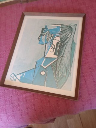Obra de arte Picasso azul