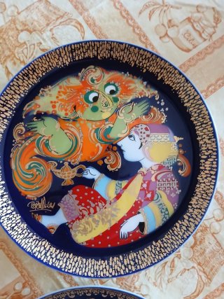 Coppia piatti Rosenthal Aladin Bjørn Wiinblad
