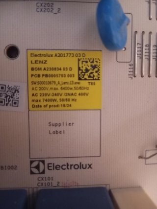 Placa Electrolux A201773 LENZ (PARA REPARAR)