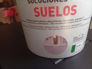 Pintura Montó Suelos Alta Resistencia Verde 4Litro