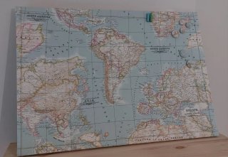 Pizarra Magnética Mapa Mundi
